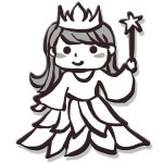 コウノトリ-お姫様