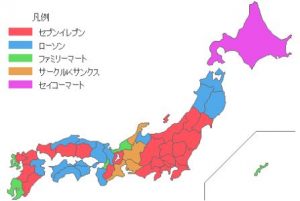 コンビニ勢力図 [ 2016年 ]