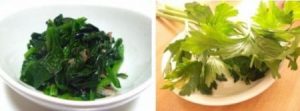 おなか太り-ほうれん草、パセリ