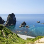 岩場の磯釣りは積丹半島