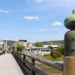 京都三条通りを渡月橋までストリートビュー
