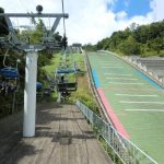 夏の大倉山シャンツェ 標高３０７mからの大パノラマ